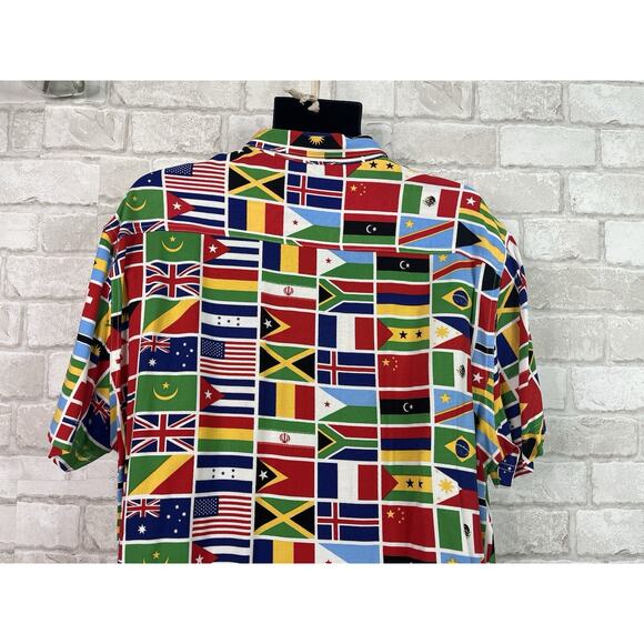 Forever 21 Button Down Shirt Flags - Picture 11 of 13